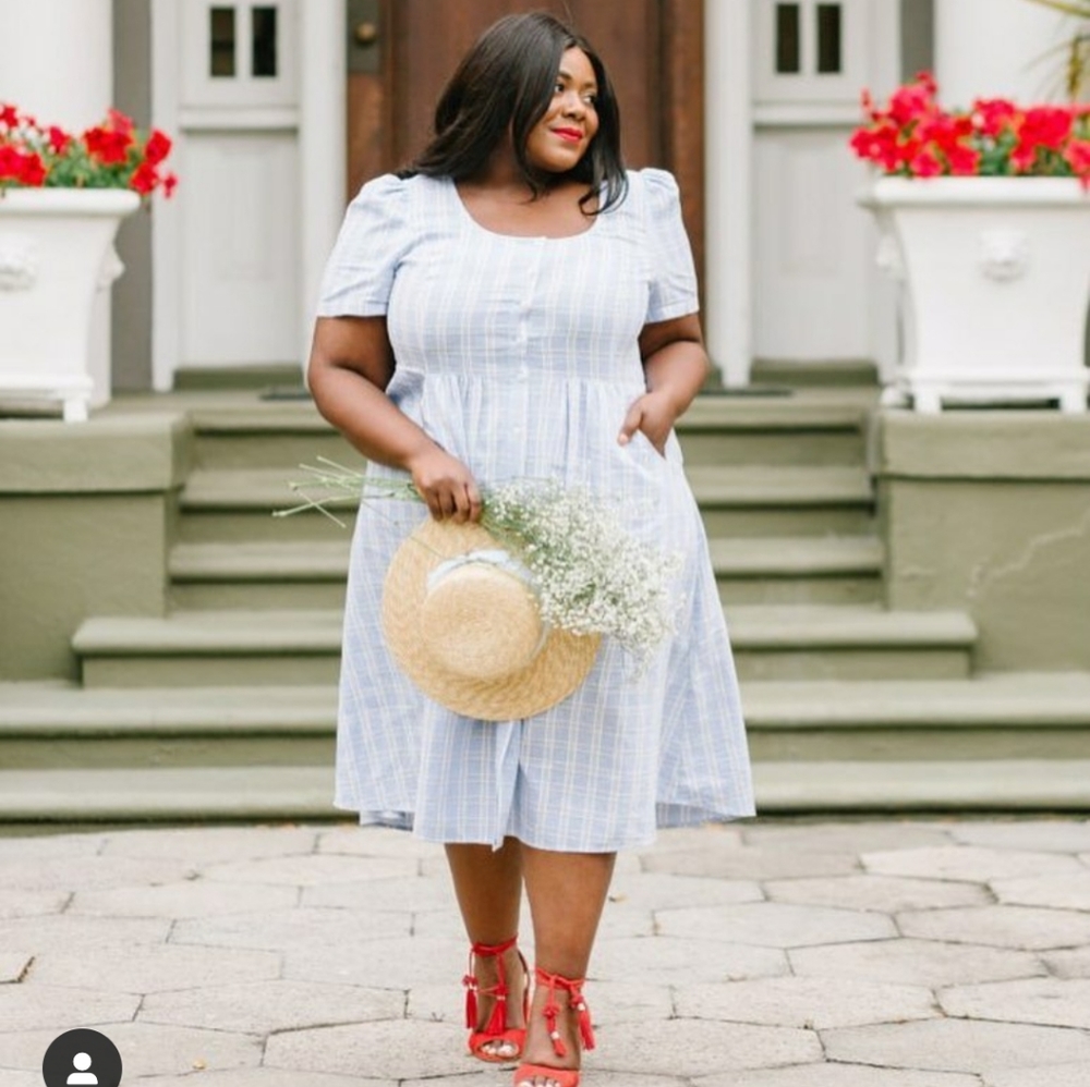 Draper James Linen Button Front Dress
